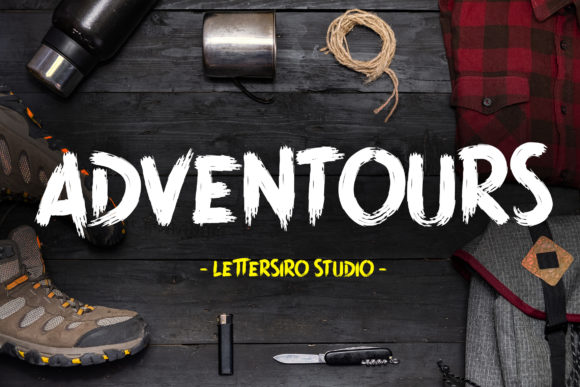 Adventours: A Bold and Versatile Display Font for Creative Expression