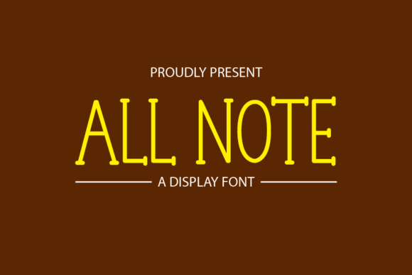 All Note Font: A Versatile Handwritten Style