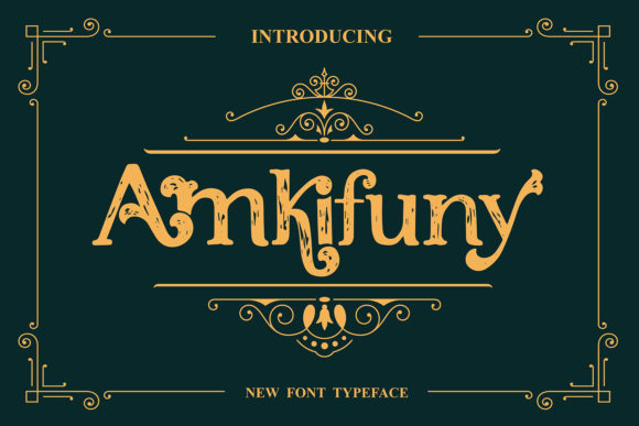 Amkifuny: A Unique Display Font for Creative Projects