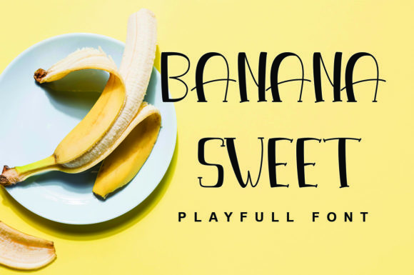 Banana Sweet: A Display Font That Celebrates Abstract Shapes and Eclectic Beauty