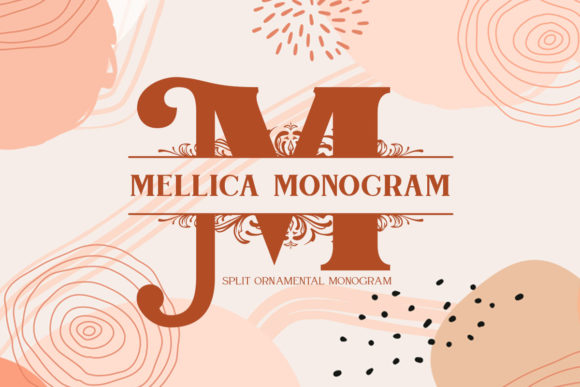 Discover the Elegance of Mellica Monogram: A Unique Display Font for Creative Expression