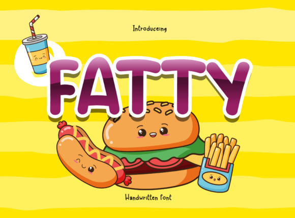 Fatty: A Bold and Colorful Display Font for Creative Expression