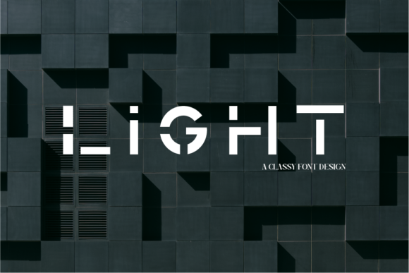 Light: A Playful Font That Celebrates Abstract Shapes