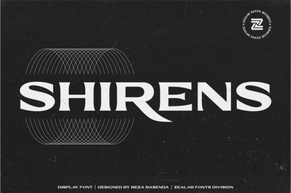 Shirens Font: A Bold Display Typeface for Creative Projects