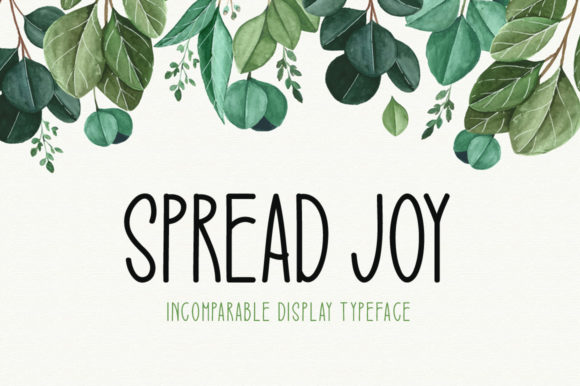 Spread Joy: A Versatile Display Font for Creative Projects