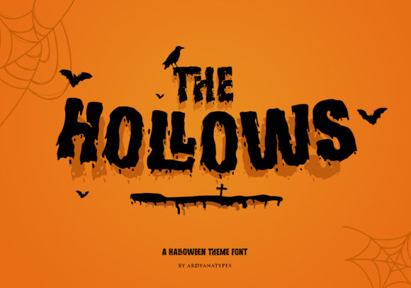 The Hollows: A Unique Display Font for Creative Projects