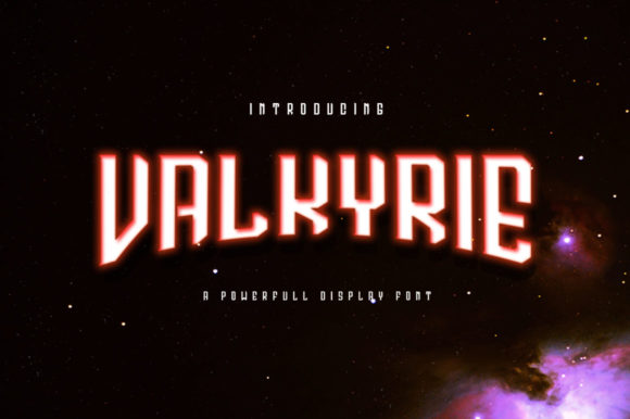 Valkyrie: A Bold Display Font for Strategic Creativity and Professional Impact